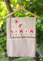 Pashmina Ari Work Shawl D - 102B - LT PINK