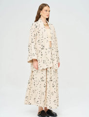 Pret - Moven - Floral Embroidered and Sequined Kimono - Black