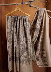 Pashmina Embroidered Jaaldar Shawl D#16 - Skin 3