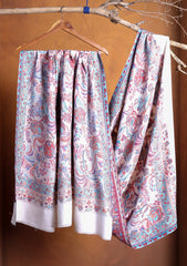 Pashmina Jamawar Shawl D#178 - Off White