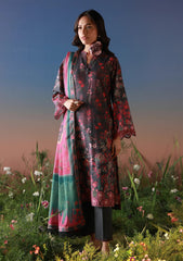 Lawn - Sahar - Mirha 26 - SS1-26-09 - Noir Roseraie