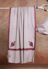 Pashmina Kashmiri Border Scarf D#28 - Skin