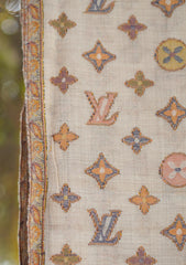 Pashmina Kaani Jamawar Shawl D - 75 - L Brown