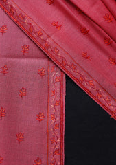 Pashmina Kashmiri Work Shawl D - 0020 - Tea Pink