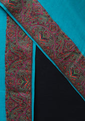 Pashmina Kashmiri Work Shawl D - 0019 - DS Green