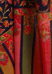 Pashmina Kashmiri Work Shawl D - 0018 - Red