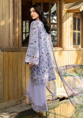Lawn - Elaf Premium - Chikankari Prints 26 - ERC-6B - IRIS