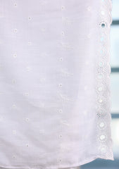 Embroidered Lawn Summer Shawl D#46 - White 1