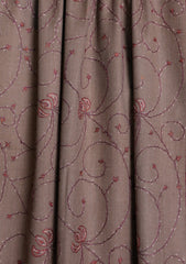 Pashmina Kashmiri Jaaldar Scarf D#32 - Brown