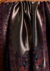 Pashmina Zari Jamawar Shawl D#03 - Black 1