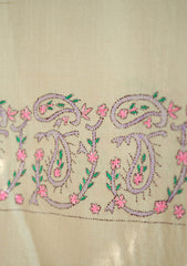 Pashmina Wool Needle Work Shawl D - 30 - Skin