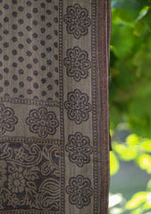 Pure Pashmina Kaani Jamawar Scarf D - 20 - Chocolate