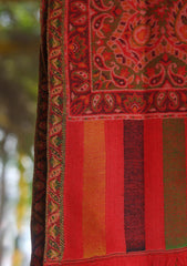 Pashmina Kaani Jamawar Shawl D - 71 - D Red