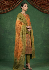 Formals - Riwaj - Fancy Chiffon Jamawar - 2 Pcs Suit - CND#14 - G Rust
