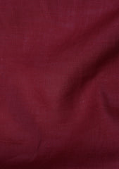 Thai Cotton Selvage Plain Linen Fabric - G Red