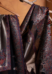 Pashmina Zari Jamawar Shawl D#03 - Black 1