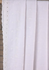 Embroidered Lawn Summer Shawl D#46 - White 1
