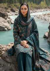 Winter - Riwaj - Printed Marina - 3 Pcs - Wool Shawl 25 - D#10