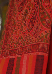 Pashmina Kaani Jamawar Shawl D - 71 - D Red
