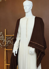 Men Shawls - Wool Shawls - D#40 - Choclate