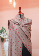 Pashmina Kashmiri Work Shawl D - 0011 - Brown
