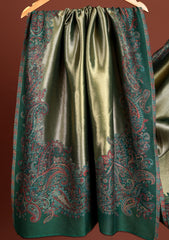 Pashmina Zari Jamawar Shawl D - 43 - D Green