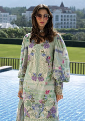 Lawn - Elaf Premium - Signature Embroidered Prints 26 - ESA#06B - EVELINE WHISPER