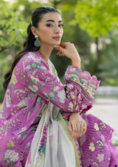 Lawn - Elaf Premium - Signature Embroidered 26 - Vol II - ESG#07B - KIARA