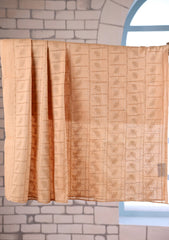 Embroidered Lawn Summer Shawl D#71 - Light Peach