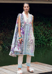 Lawn - Roheenaz - Garden Veil - Printed 25 - RGV#01-A - Bloom Glimmer