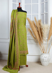 Winter - Riwaj - Pashmina Embroidered Suit - Edit 25 - D#57 - P Green