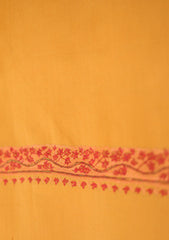 Pashmina Kashmiri Work Shawl D - 84 - Mustard