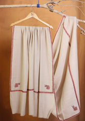 Pashmina Kashmiri Border Shawl D#157 - Skin