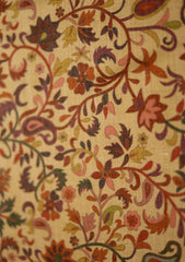 Digital Printed Wool Shawl D - 10 - Brown