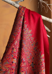 Pashmina Jamawar Shawl D#123 - Red