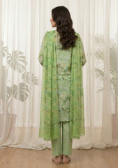 Lawn - Rubaaiyat - Digital Printed 26 - 2 By 2 - D#22 - L Green