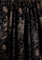 Pashmina Embroidered Jaaldar Shawl D#16 - Black