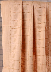 Embroidered Lawn Summer Shawl D#71 - Light Peach