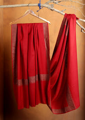 Pashmina Embroidered Border Shawl D#234 - Maroon