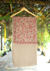Pashmina Embroidered Shawl D - 192 - Skin
