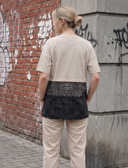Pret - Moven - Round Neck T-Shirt - Skin & Black