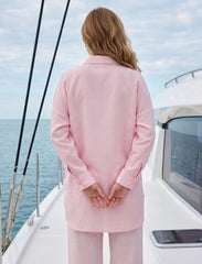 Pret - Moven - Oversize Stone Embellished Shirt - Pink