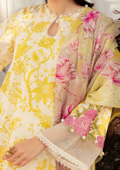 Lawn Collection - Cross Stitch - Eid Lawn - CEL24#05 - IVORY GARLAND