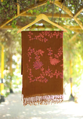 Ari Work Pashmina Scarf D - 16 - Brown