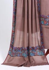 Winter - Riwaj - Pashmina Jamawar Suit - Patch Work - D#03 - Falsa