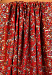 Pashmina Embroidered Jaaldar Shawl D#03 - Red