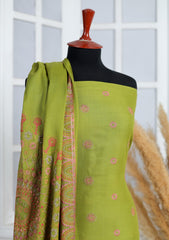Winter - Riwaj - Pashmina Embroidered Suit - Edit 25 - D#57 - P Green