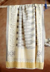 Pashmina Jamawar Scarf D#53 - L Yellow