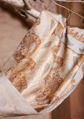 Pashmina Ari & Stone Work Jaaldar Scarf D#01 - L Skin