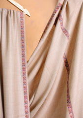 Pashmina Embroidered Border Shawl D#254 - Skin